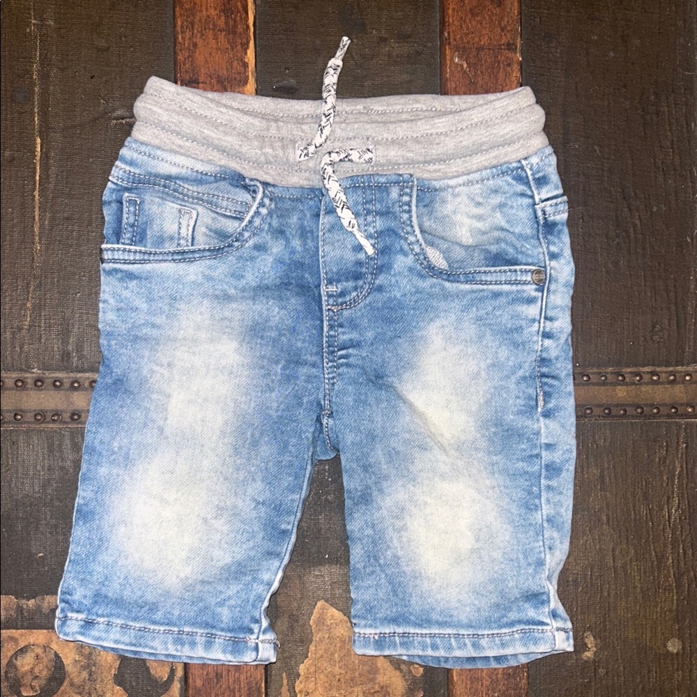 Stylish Blue Denim Shorts for Kids by dopodopo; size 3-4 years